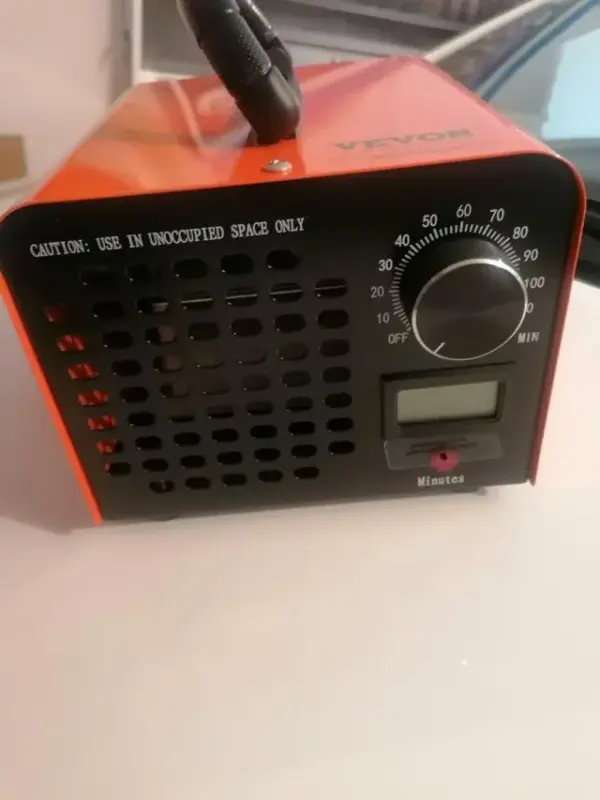 Customer photo 1 of <span class="sdh-h1" data-short="VEVOR Ozone Generator 36000mg/h Commercial Knob Deodorizer">VEVOR Ozone Generator, 36000mg/h Commercial Ozone Machine, 15s Delayed Start & Timer & Rotary Encoder Knob & Odor-Treatment Cycle Mode, Industrial Deodorizer for Car, Smoke Odorss,Up to 3200 sq.ft</span>