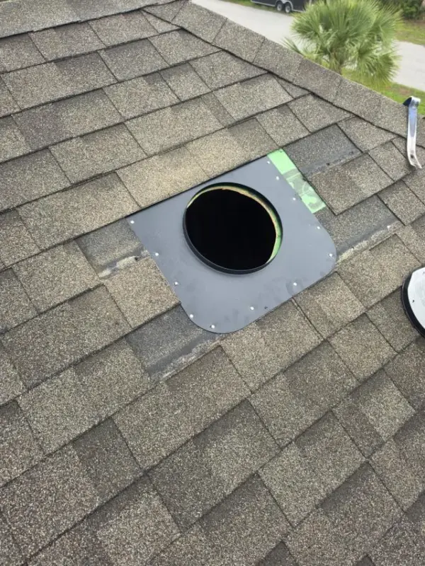 Customer photo 7 of <span class="sdh-h1" data-short="VEVOR 35W Solar Attic Fan 2400 CFM Auto Temperature">VEVOR Roof Attic Exhaust Fan, 35W Smart Solar Roof Ventilation Fan Auto Temperature Control, 2400 CFM Airflow Built-in Brushless DC Motor for Cooling and Dehumidification, No Remote</span>