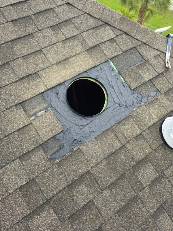 Customer photo 3 of <span class="sdh-h1" data-short="VEVOR 35W Solar Attic Fan 2400 CFM Auto Temperature">VEVOR Roof Attic Exhaust Fan, 35W Smart Solar Roof Ventilation Fan Auto Temperature Control, 2400 CFM Airflow Built-in Brushless DC Motor for Cooling and Dehumidification, No Remote</span>