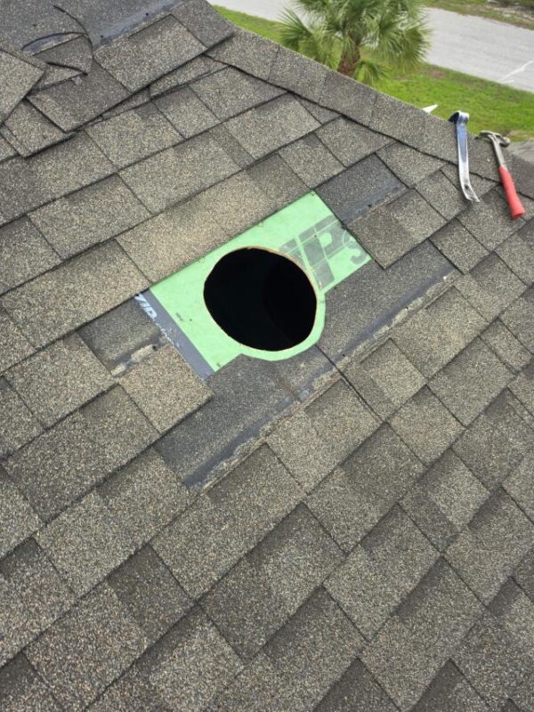 Customer photo 4 of <span class="sdh-h1" data-short="VEVOR 35W Solar Attic Fan 2400 CFM Auto Temperature">VEVOR Roof Attic Exhaust Fan, 35W Smart Solar Roof Ventilation Fan Auto Temperature Control, 2400 CFM Airflow Built-in Brushless DC Motor for Cooling and Dehumidification, No Remote</span>
