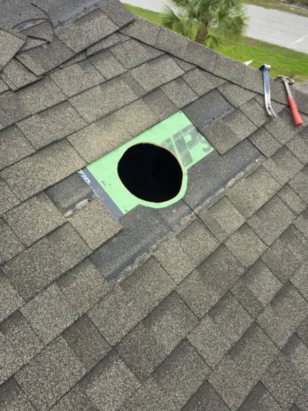 Customer photo 4 of <span class="sdh-h1" data-short="VEVOR 50W Solar Attic Fan 3000 CFM with Remote Control">VEVOR Roof Attic Exhaust Fan, 50W Smart Solar Roof Ventilation Fan with Thermostat, Remote Control, 3000 CFM Airflow Built-in Smoke Sensor with Auto Stop for Cooling and Dehumidification</span>