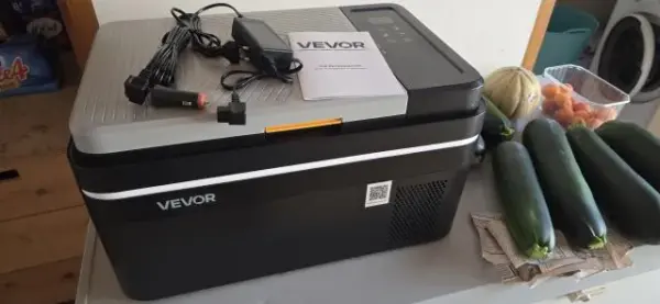 Customer photo 1 of <span class="sdh-h1" data-short="VEVOR 10 Qt Portable Car Fridge 12V Compressor Cooler">VEVOR 12 Volt Refrigerator 10 Qt, Portable Mini Freezer (-4 F to 68 F) with APP Control, Car Compressor Fridge Cooler, 12V/24V DC and 110-220V AC for Camping, Road Trip, Travel, Outdoor and Home</span>