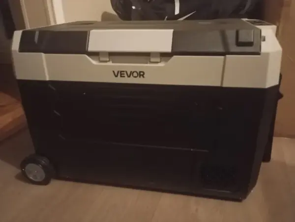 Customer photo 3 of <span class="sdh-h1" data-short="VEVOR Car Refrigerator 48QT">VEVOR Car Refrigerator, DC 12/24V AC100-240V Compressor Electric Cooler, -4°F to 68°F Truck Refrigerator with APP Control, Wheels & Dual Zone, 48 QT Cars Cooler for RVs, Boats, Camping, Fishing</span>