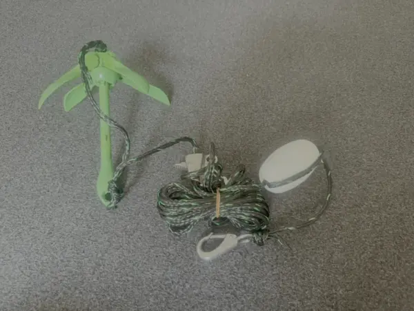 Customer photo 1 of <span class="sdh-h1" data-short="VEVOR Kayak Anchor Kit 3.5 lbs">VEVOR Kayak Anchor Kit, 3.5 lb Paddle Board Anchor Kit with 26.2 ft/8 m Rope and Buoy, Folding Small Boat Anchor with Storage Bag and Snap Hook, Kayak Accessories for Kayaks, Small Boats, Canoes</span>