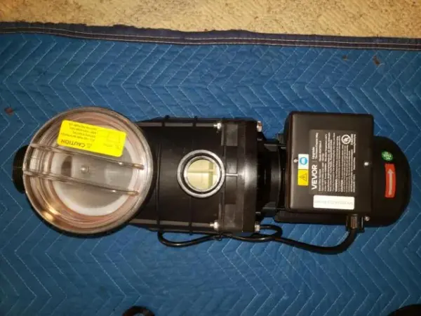 Customer photo 12 of <span class="sdh-h1" data-short="VEVOR 12 in Sand Filter Pump 0.5 HP 3000 GPH for Pool">VEVOR 0.5 HP 3000 GPH FlashPure Sand Filter Pump, 12 Inch Swimming Pool Pump, 6X Faster Filtration, Leak-Proof Design, Pre-Loaded Media with Timer, Filtration & Clarity, Out of Box Use for Above Ground Pool</span>