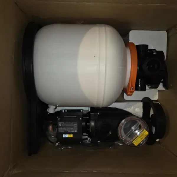 Customer photo 6 of <span class="sdh-h1" data-short="VEVOR 12 in Sand Filter Pump 0.5 HP 3000 GPH for Pool">VEVOR 0.5 HP 3000 GPH FlashPure Sand Filter Pump, 12 Inch Swimming Pool Pump, 6X Faster Filtration, Leak-Proof Design, Pre-Loaded Media with Timer, Filtration & Clarity, Out of Box Use for Above Ground Pool</span>