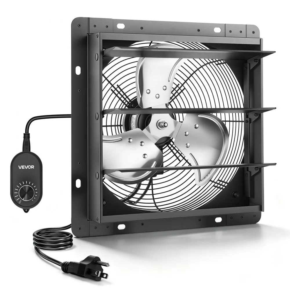 VEVOR 10 inch shutter exhaust fan front view