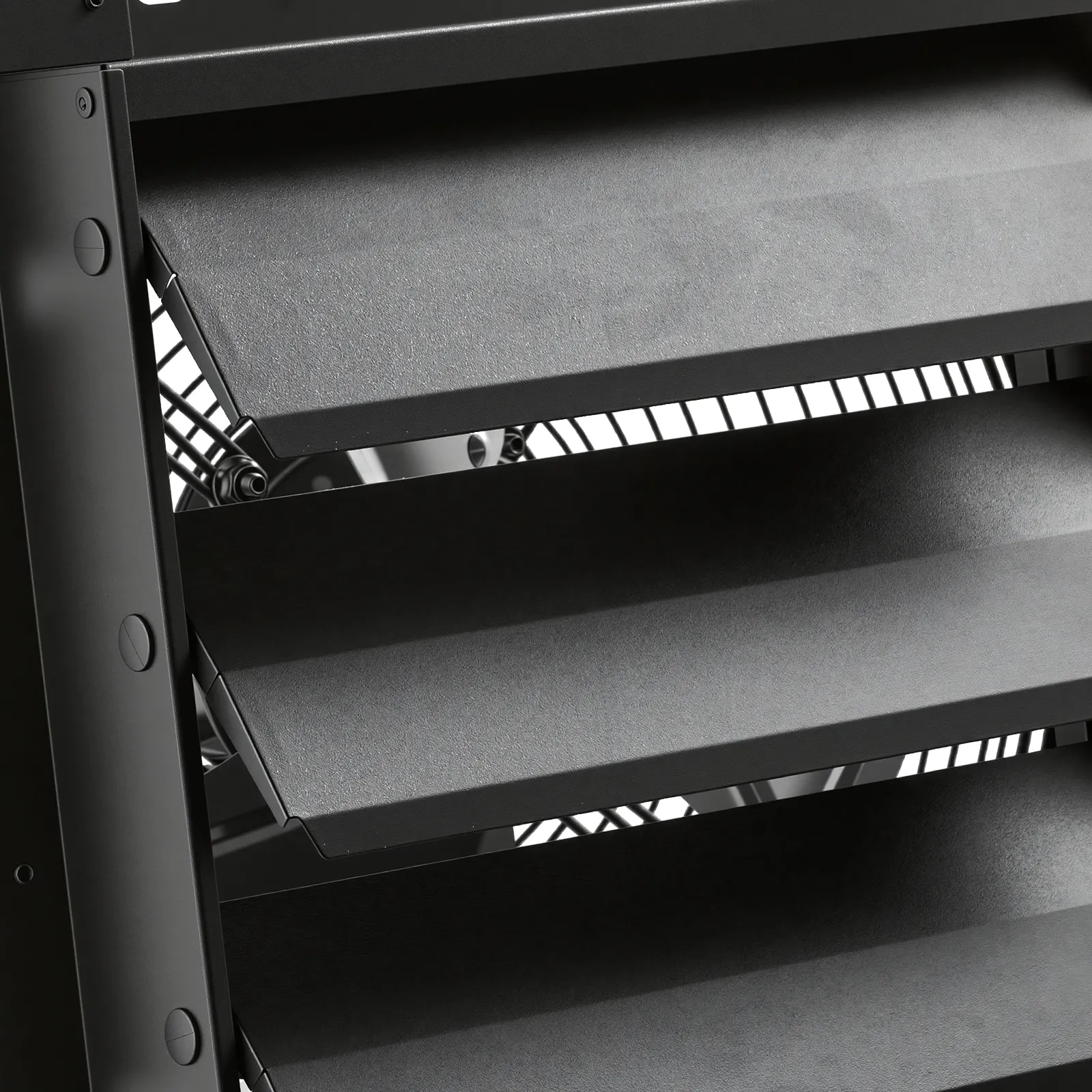 shutter exhaust fan weather-resistant build blocks dirt and water